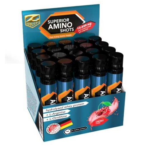 Pilt SUPERIOR AMINO SHOTS - 20X25ML KZ