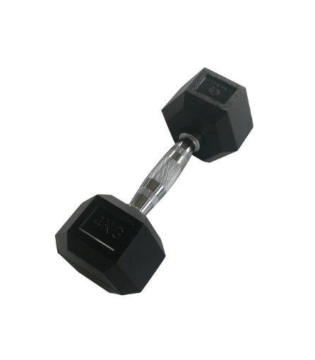 Pilt Kuusnurkne hantel 4 kg - Dumbbell