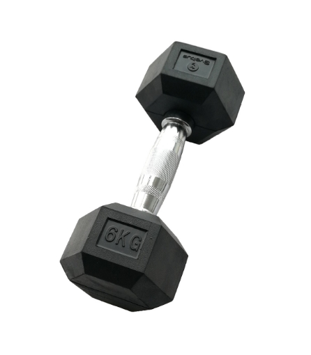 Pilt Gantera hexagonala 6kg - Dumbbell 