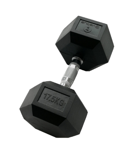 Pilt Kuusnurkne hantel 17.5 kg - Dumbbell