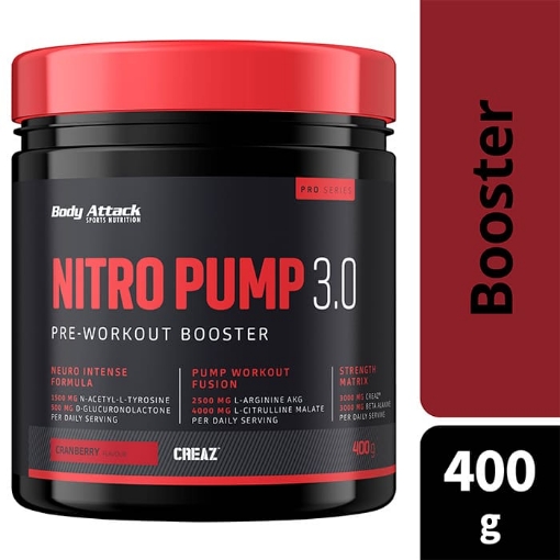 Pilt NITRO PUMP 400G - JÕUSAALIKORVAMARJAD BODY ATTACK