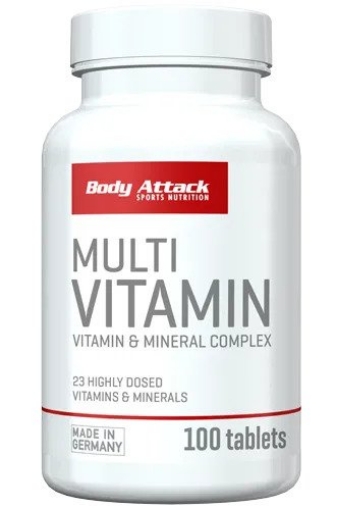 Pilt MULTIVITAMIINID 100 TABLETTI - BODY ATTACK