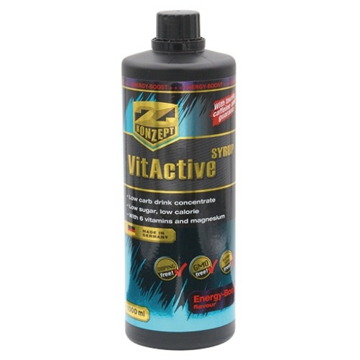 Pilt VITACTIVE SIROP + L-KARNITIIN - 1000ML ENERGIA