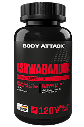 Pilt Ashwagandha 120 kapslit - Body Attack