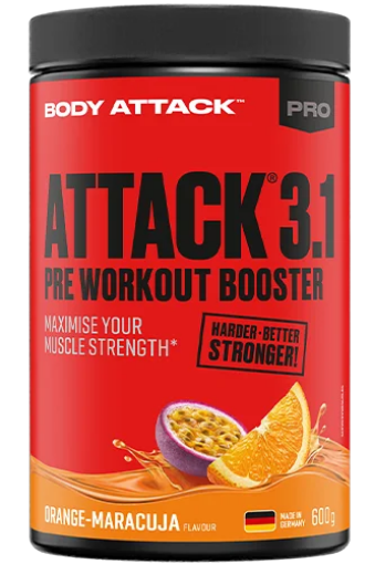 Pilt PRE ATTACK 600G - ROHELINE ÕUN BODY ATTACK