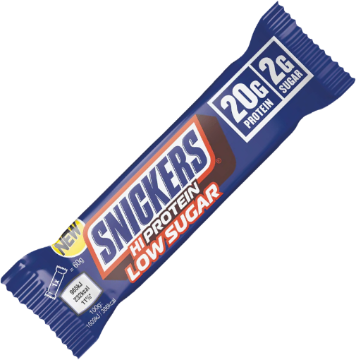 Pilt Snickers Low Sugar High Protein Batoon 57g - Piimašokolaad