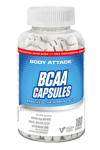 Pilt BCAA 180 Kapslid - Body Attack