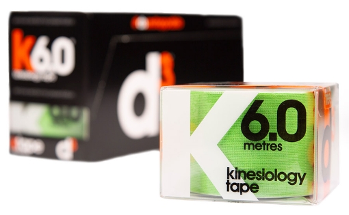 Pilt K6.0 Kinesioloogiateip Laimiroheline 5 cm x 6 m - d3Tape