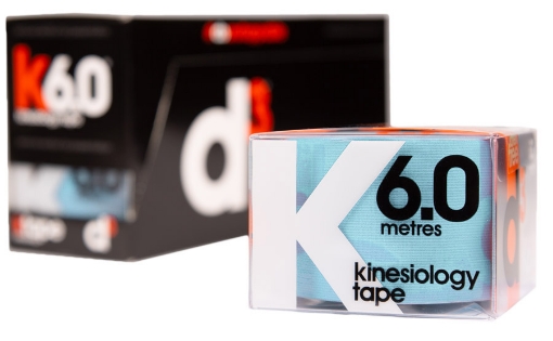 Pilt K6.0 Kinesioloogiateip Jääsinine 5 cm x 6 m - d3Tape