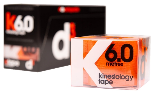 Pilt K6.0 Kinesioloogiateip Oranž 5 cm x 6 m - d3Tape